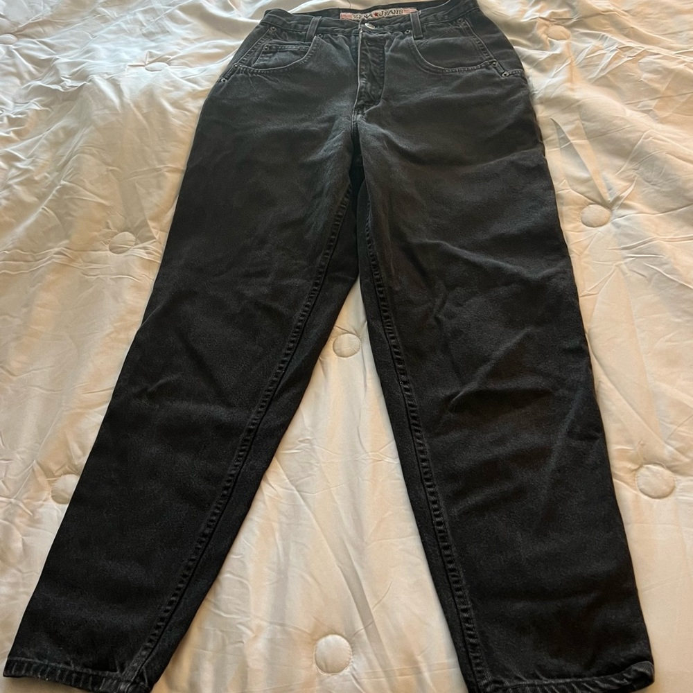 Zena vintage black denim jeans